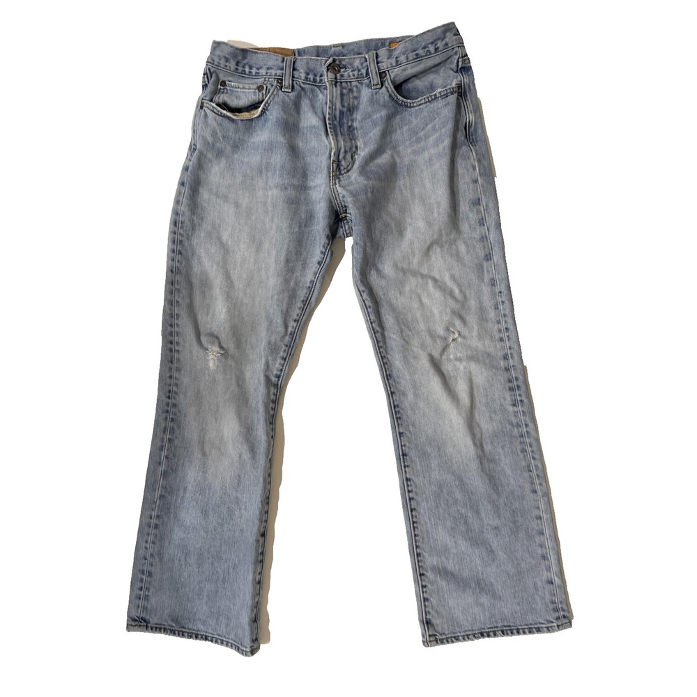 Vintage GAP Jeans Y2K‎ 2000s Relaxed Fit Denim 32x30 Distressed Boot Cut 1969
